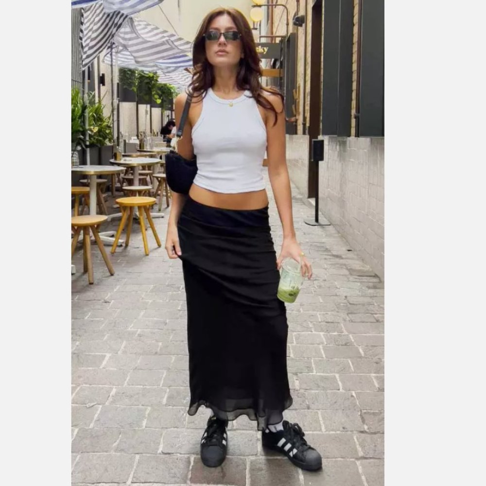 Lioness Devon Maxi Skirt Black Size XL 200232